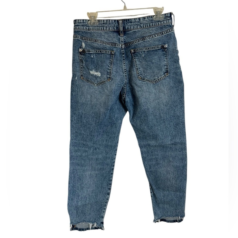 Anthropologie Pilcro Acid Wash Distressed High Waisted Jeans Womens Size 27 - Picture 4 of 13